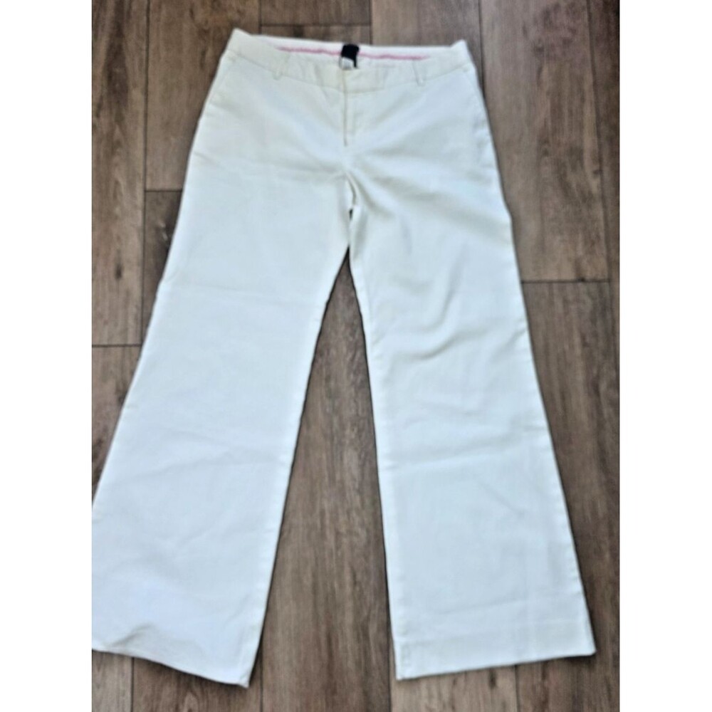 Gap Y2K VTG Stretch Modern Fit Flare Pants Spring 2004 Vintage Cream Size 6A